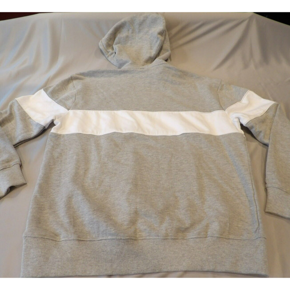 Sovereign Code Mens Hoodie Gray White Color Block XL Essentials Casual Pullover - Picture 9 of 9